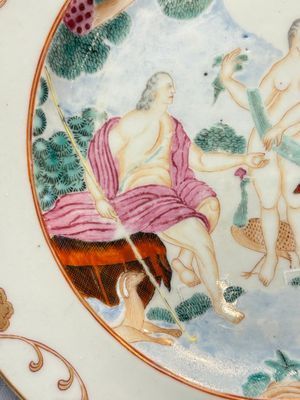 A Chinese famille rose 'The Judgement of Paris' plate, Qianlong — foto 2
