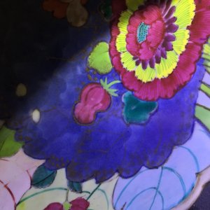 A Chinese famille rose “tobacco leaf” dish, Qianlong — 照片 3
