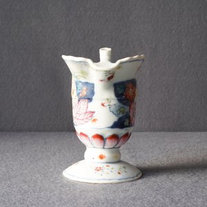 A Chinese famille rose 'Tobacco leaf' helmet-shaped jug, Qianlong — photo 9