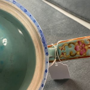 A Chinese famille rose turquoise-ground censer and cover, Republic — 照片 17