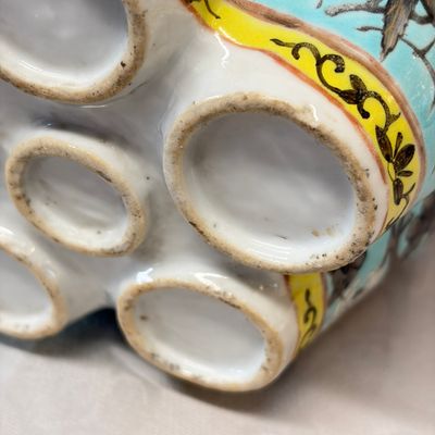 A Chinese famille rose turquoise-ground Dayazhai-style 'Dragons' vase — 照片 12