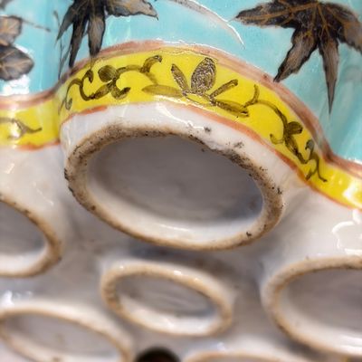 A Chinese famille rose turquoise-ground Dayazhai-style 'Dragons' vase — 照片 13