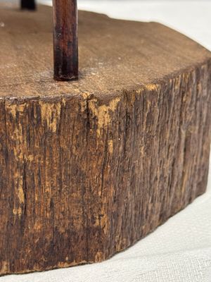 A Chinese famille rose turquoise-ground reticulated incense ball and cover, and a wooden stand — 照片 11