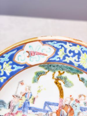 A Chinese famille rose 'Twelve Flower Goddesses' plate — 照片 5