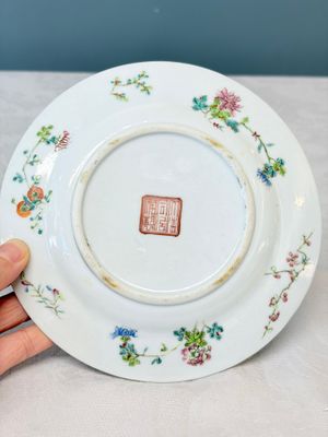 A Chinese famille rose 'Twelve Flower Goddesses' plate — photo 8