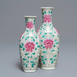 A Chinese famille rose 'twin' vase, 19th C. — photo 4