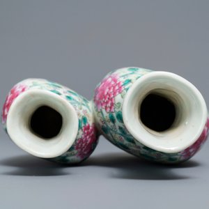 A Chinese famille rose 'twin' vase, 19th C. — photo 7