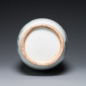 A Chinese famille rose two-sided design vase, signed Hong Chengwang 洪成旺, dated 1906 — 照片 6