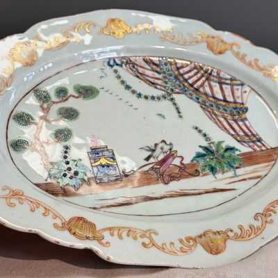 A Chinese famille rose ‘Valentine Pattern’ oval dish — foto 9