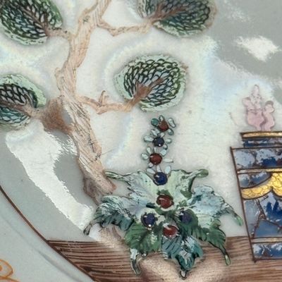 A Chinese famille rose ‘Valentine Pattern’ oval dish — foto 10