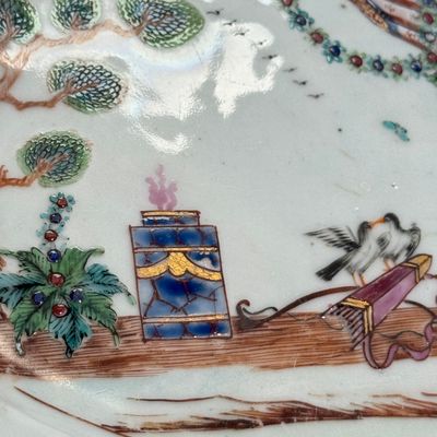 A Chinese famille rose ‘Valentine Pattern’ oval dish — foto 11