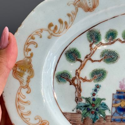 A Chinese famille rose ‘Valentine Pattern’ oval dish — foto 3
