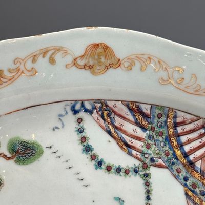 A Chinese famille rose ‘Valentine Pattern’ oval dish — foto 5