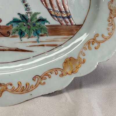 A Chinese famille rose ‘Valentine Pattern’ oval dish — foto 8