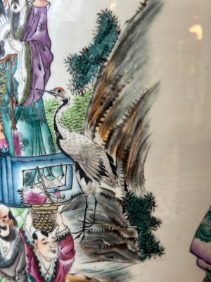 A Chinese famille rose vase, signed Pan Zhaotang 潘肇唐, dated 1918 — 照片 9