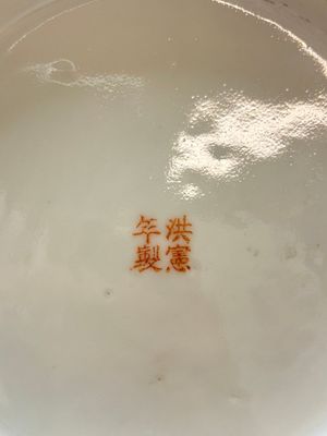 A Chinese famille rose vase with floral design, Hongxian mark and of the period — photo 10