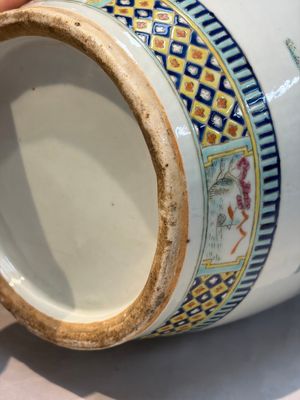 A Chinese famille rose vase with narrative design, 19th C. — photo 13