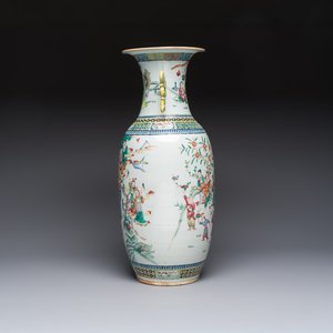 A Chinese famille rose vase with narrative design, 19th C. — photo 2