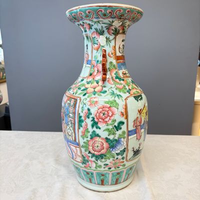 A Chinese famille rose vase with narrative design — photo 4
