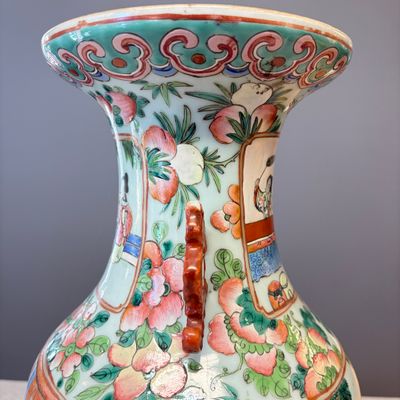 A Chinese famille rose vase with narrative design — photo 5