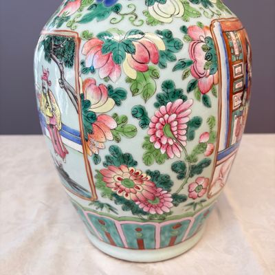 A Chinese famille rose vase with narrative design — photo 12