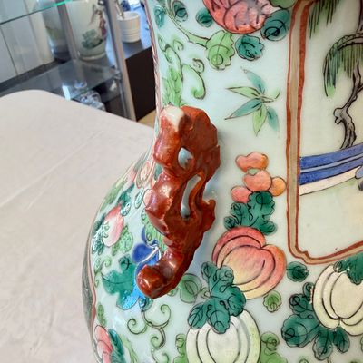 A Chinese famille rose vase with narrative design — photo 15