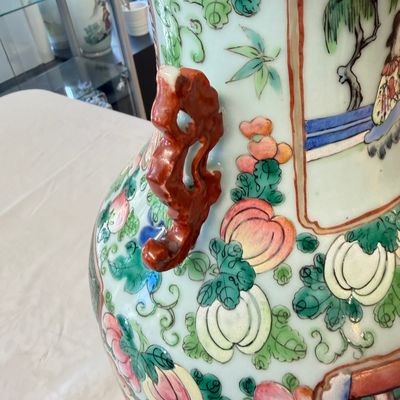 A Chinese famille rose vase with narrative design — photo 16