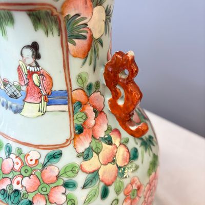A Chinese famille rose vase with narrative design — photo 17