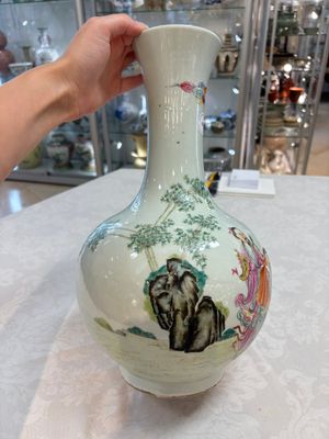 A Chinese famille rose vase with narrative design, Republic — photo 4