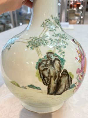 A Chinese famille rose vase with narrative design, Republic — photo 8