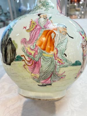 A Chinese famille rose vase with narrative design, Republic — photo 10