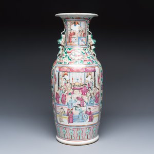 A Chinese famille rose vase with narrative design — foto 1