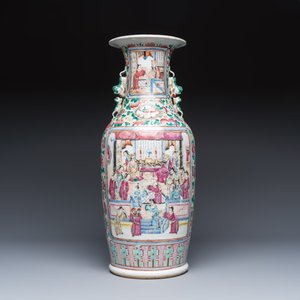 A Chinese famille rose vase with narrative design — foto 3