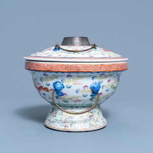 A Chinese famille rose warming bowl for the Straits or Peranakan market, Qianlong mark, 19/20th C. — 照片 3