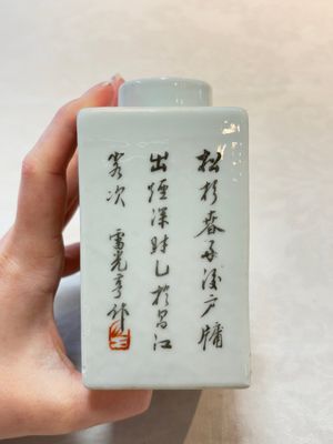 A Chinese famille rose 'Wu Shuang Pu' covered teapot and a qianjiang cai covered tea caddy, signed Lei Guangheng 雷光亨, 19th C. — photo 12