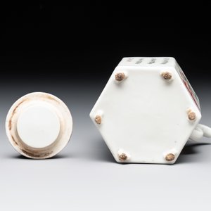 A Chinese famille rose 'Wu Shuang Pu' covered teapot and a qianjiang cai covered tea caddy, signed Lei Guangheng 雷光亨, 19th C. — photo 13