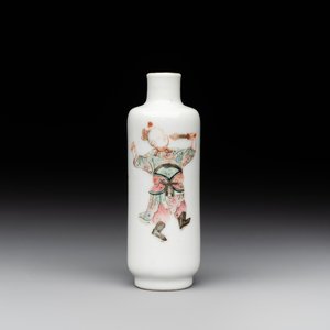 A Chinese famille rose 'Wu Shuang Pu' snuff bottle, 19th C. — foto 1