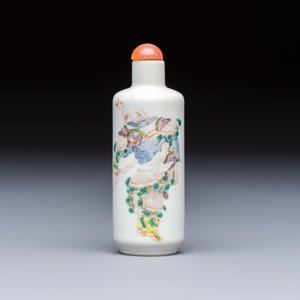A Chinese famille rose 'Wu Shuang Pu' snuff bottle, 19th C. — 照片 1