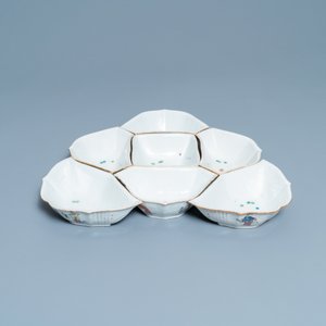 A Chinese famille rose 'Wu Shuang Pu' sweetmeat set of bowls, 19th C. — photo 2