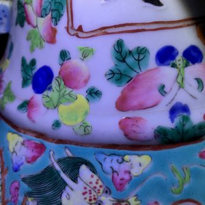 A Chinese famille rose 'Wu Shuang Pu' vase, 19th C. — 照片 16