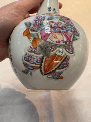 A Chinese famille rose 'Wu Shuang Pu' vase and a tazza, 19/20th C. — foto 12