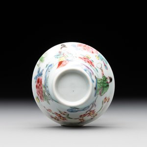A Chinese famille rose 'Xi Xiang Ji' cup and saucer, Yongzheng — photo 9