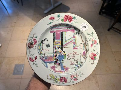 A Chinese famille rose 'Xi Xiang Ji' plate, Yongzheng — photo 1