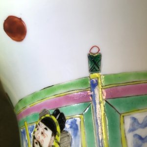 A Chinese famille rose yenyen vase with horseriders, Yongzheng — photo 12
