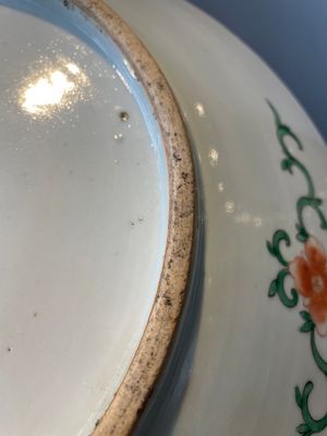 A Chinese famille verte and a famille rose dish with birds among blossom branches, 19th C. — 照片 23