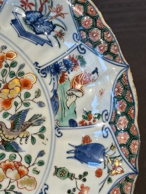 A Chinese famille verte armorial 'Provinces' dish with the arms of Vlaanderen, Kangxi/Yongzheng — 照片 4