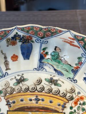A Chinese famille verte armorial 'Provinces' dish with the arms of Vlaanderen, Kangxi/Yongzheng — 照片 5