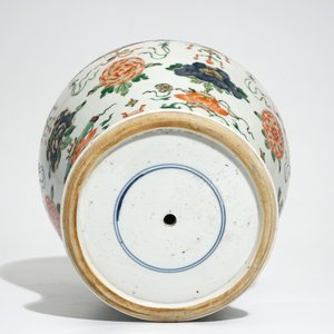 A Chinese famille verte baluster vase, Kangxi — photo 6