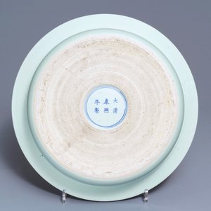 A Chinese famille verte basin, Kangxi mark and of the period — 照片 2