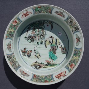 A Chinese famille verte basin, Kangxi mark and of the period — 照片 9